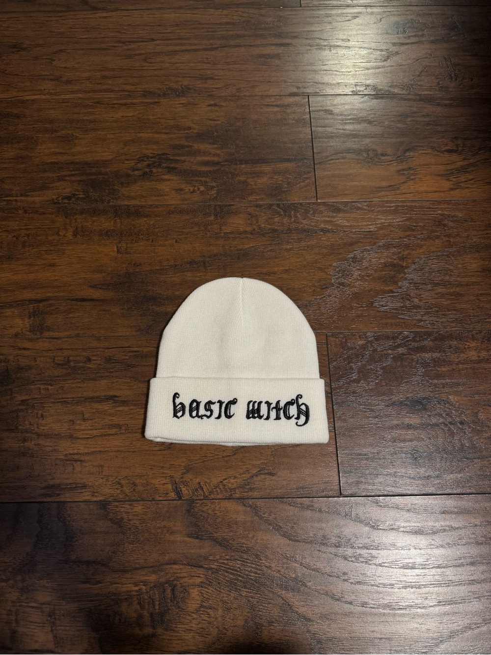 Basic Witch Beanie - Embroidered Knit
